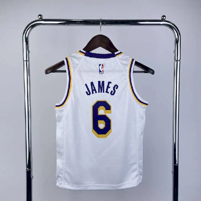 Youth LeBron James White Team Jersey
