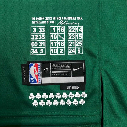 Camisa masculina Kyrie Irving Green Team – Edição City de 75º aniversário