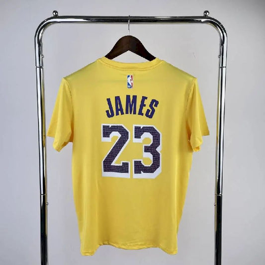 Camiseta amarela masculina do time LeBron James