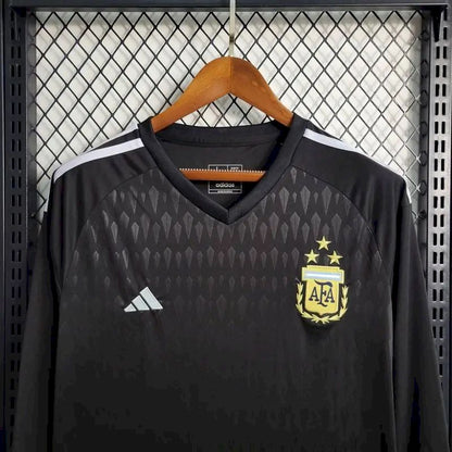 Camisa Argentina 2023/24 Preta Manga Longa