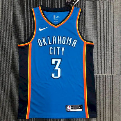 Camisa masculina Chris Paul Swingman azul – Edição Icon