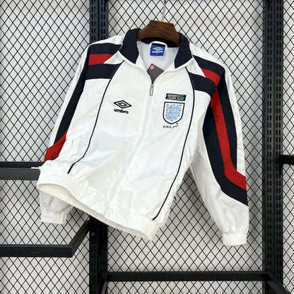 Jaqueta branca Umbro Track da Inglaterra 1998-99