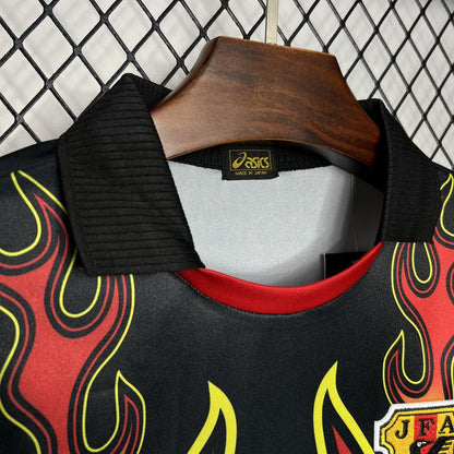 Camisa retrô de goleiro do Japão 1998 Red Flame