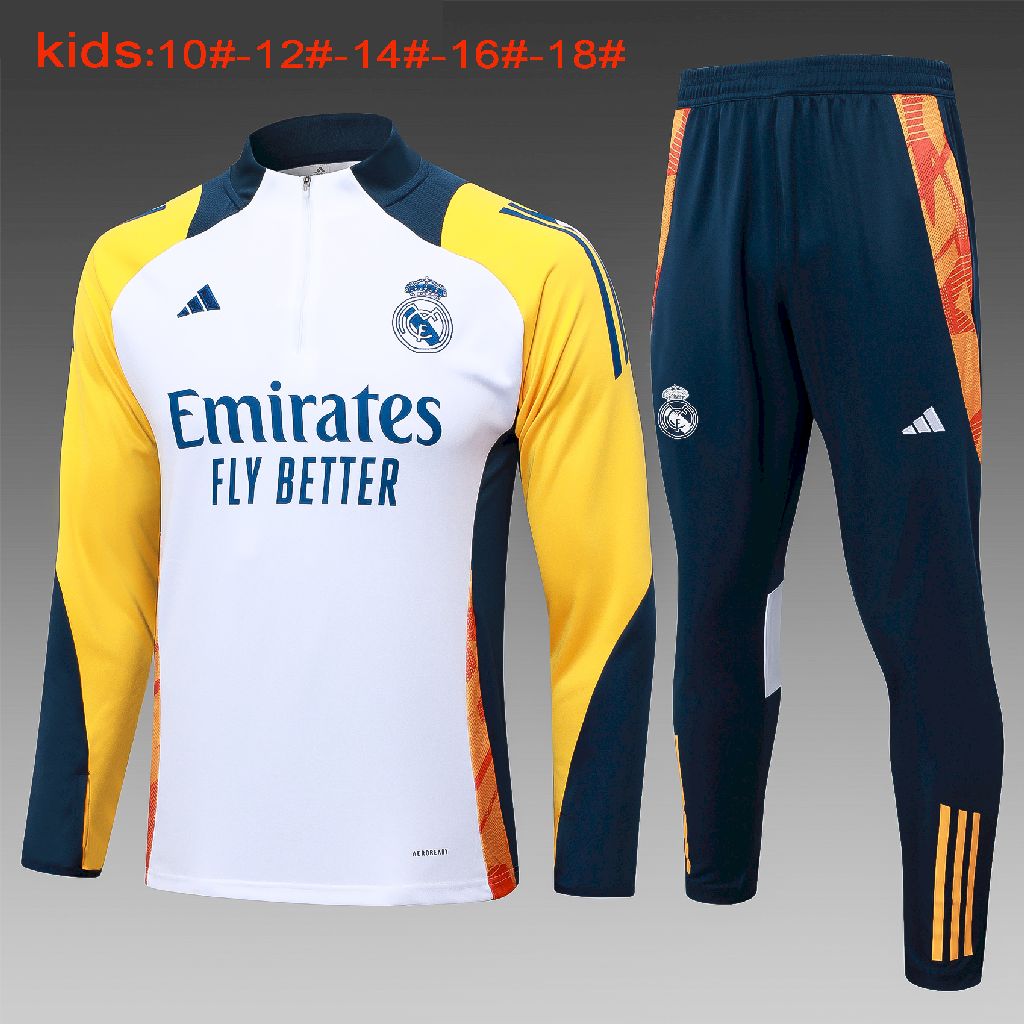 Suéter e calça infantil com zíper médio Real Madrid 2024/25 815