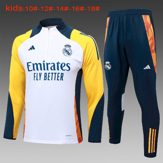 Suéter e calça infantil com zíper médio Real Madrid 2024/25 815