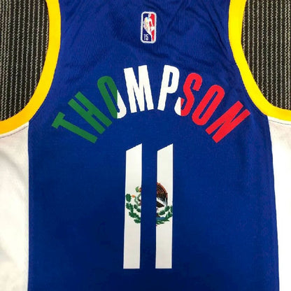 Camisa azul masculina Klay Thompson Team – Edição de 75º aniversário
