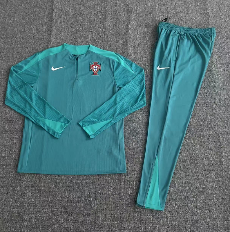 Camisola e Calça Adulto Portugal 2024/25 Meio Fecho 14001