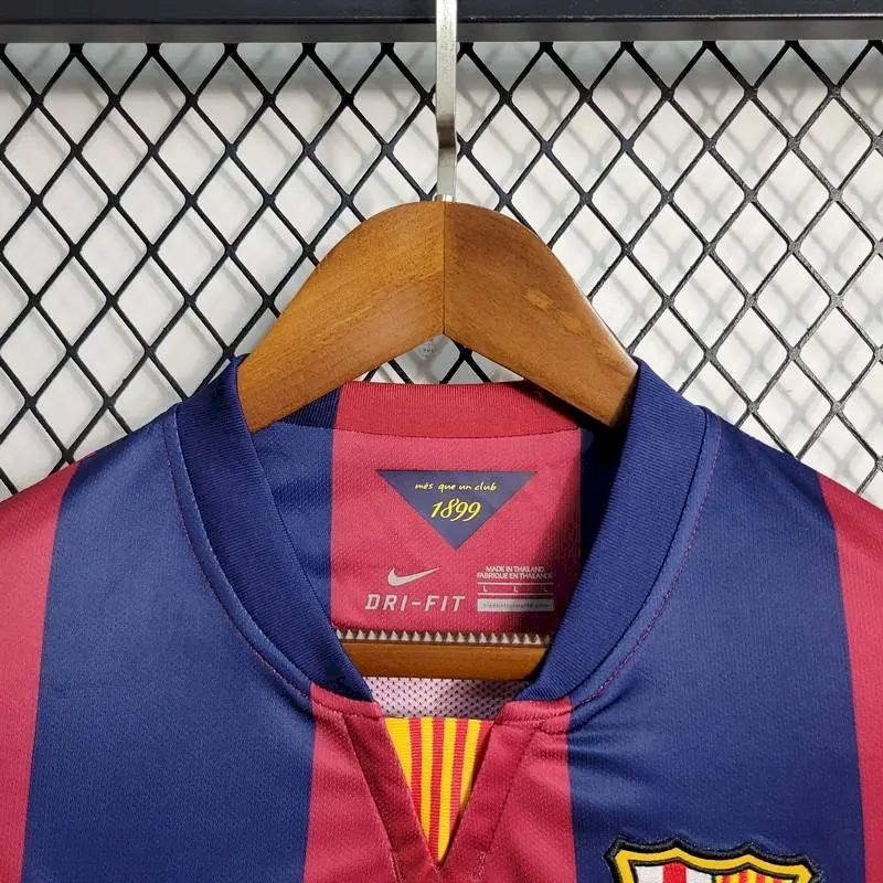 Camisa retrô de mangas compridas do Barcelona 2014/15 Home