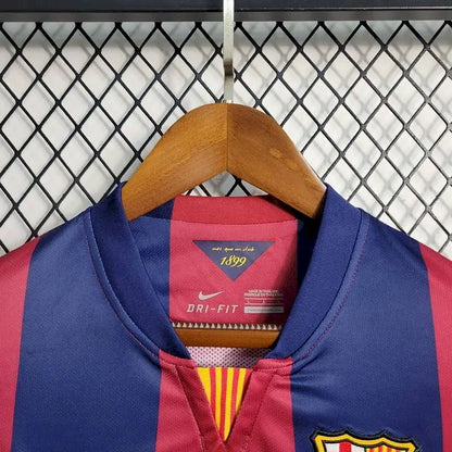 Camisa retrô de mangas compridas do Barcelona 2014/15 Home