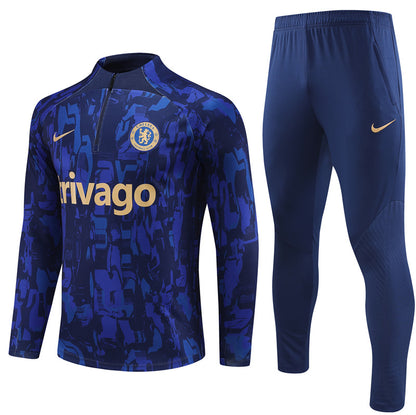 Suéter e calça Chelsea 2024/25 com zíper e meio zíper 14001