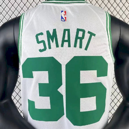 Camisa masculina Marcus Smart branca da equipe