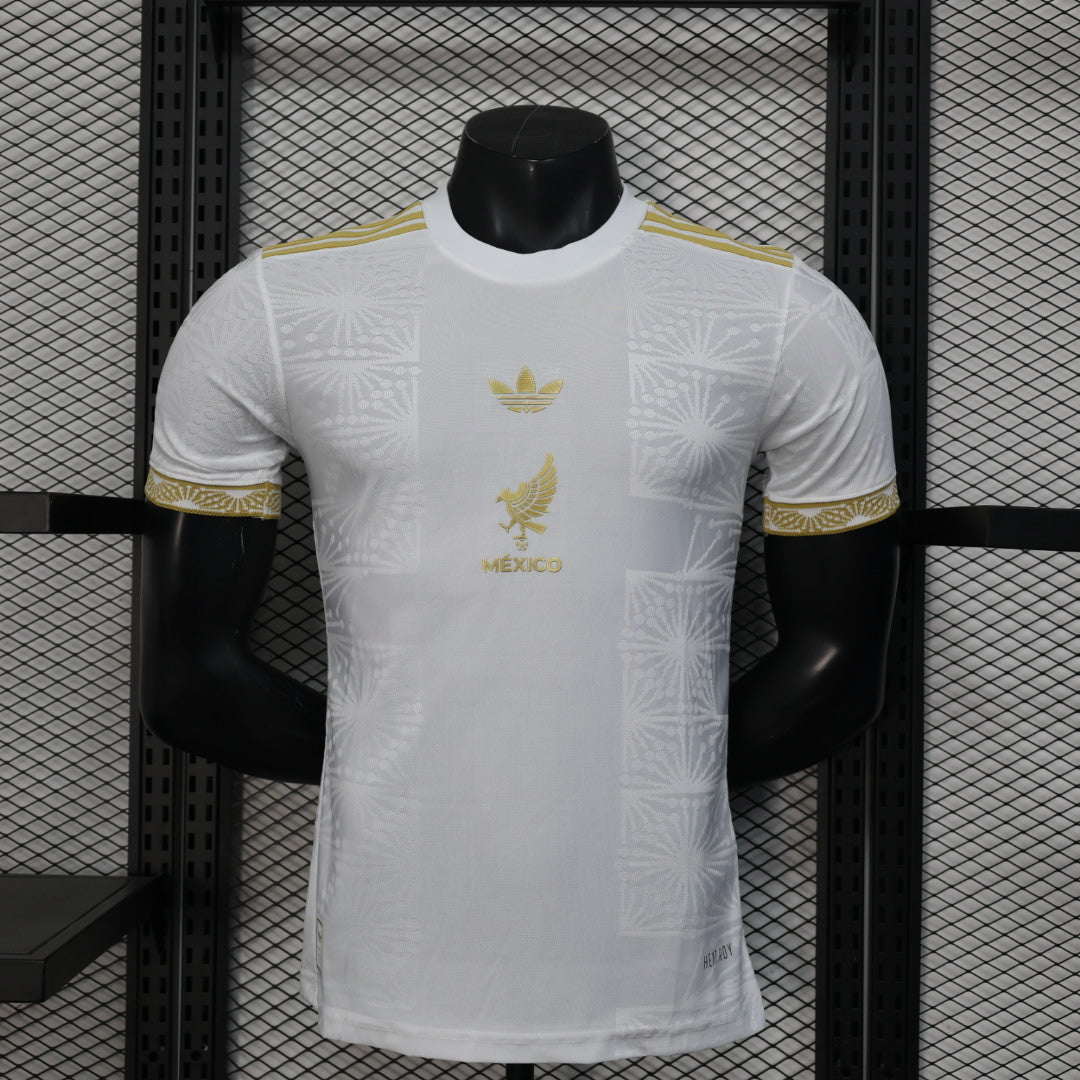 Camisa de jogador branca edição especial da temporada 2025/26 do México