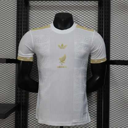 Camisa de jogador branca edição especial da temporada 2025/26 do México