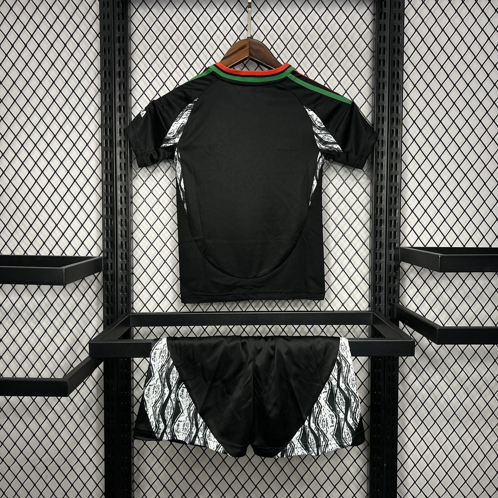 Kit reserva infantil do Arsenal 2024/25