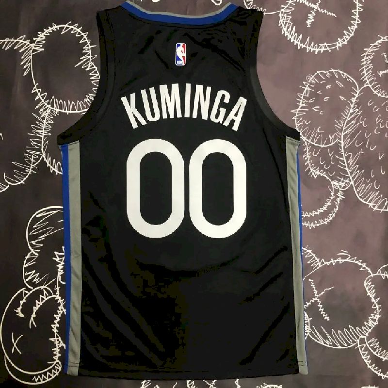 Camisa preta masculina Jonathan Kuminga Team