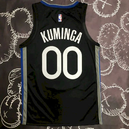 Camisa preta masculina Jonathan Kuminga Team