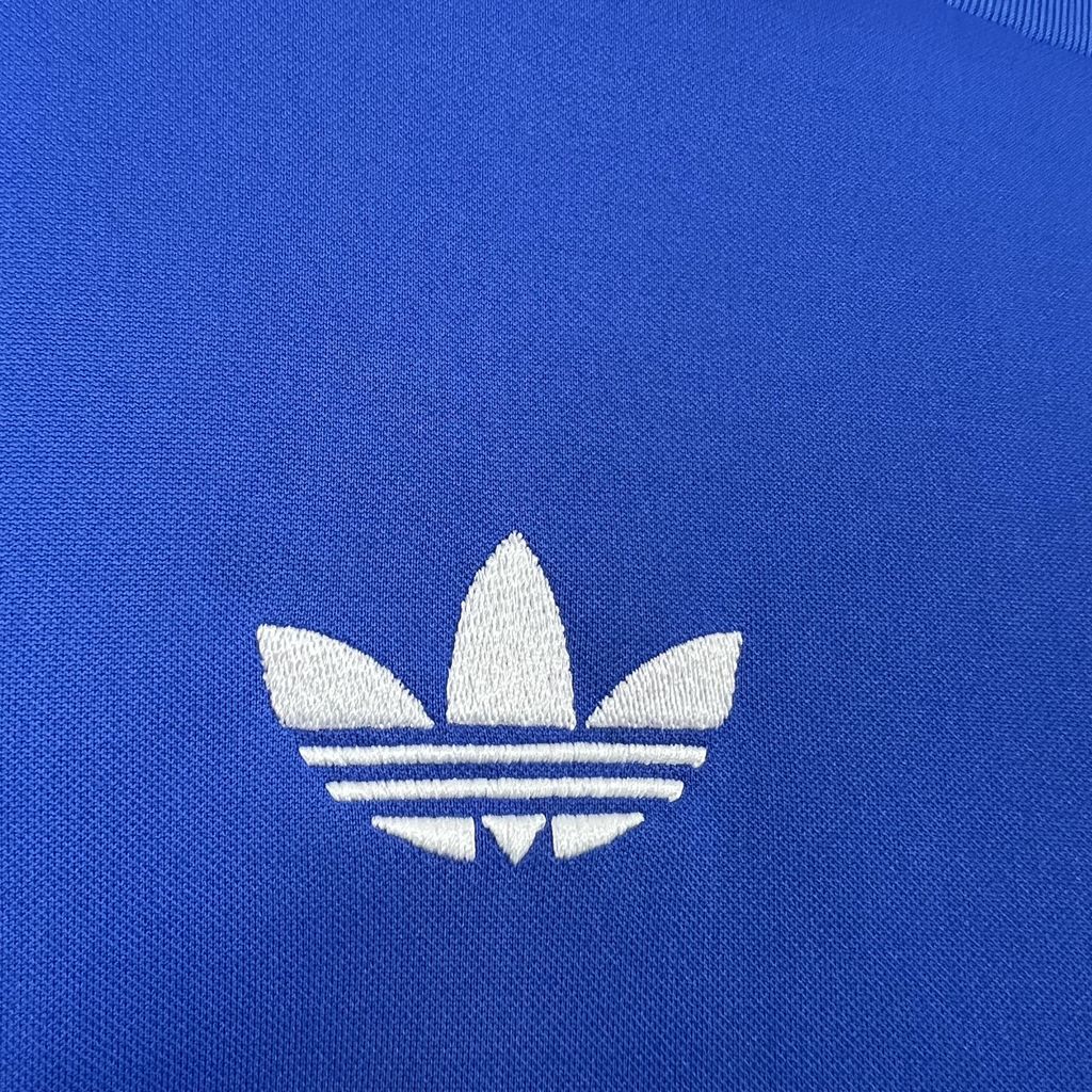 Camisa azul retrô de mangas compridas Manchester United 2024/25 Joint Edition