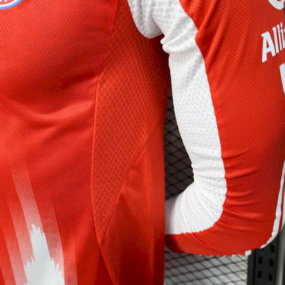Bayern Munich 2025/26 Home Long Sleeves Jersey Player Version