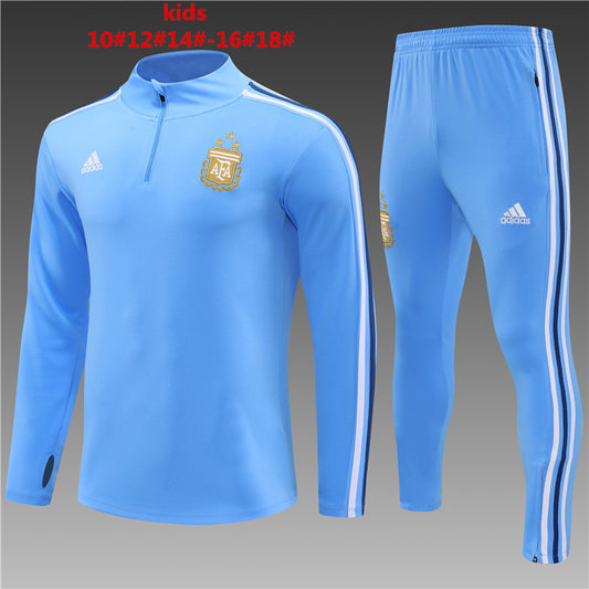 Suéter e calça infantil Argentina 2023/24 com zíper 14001