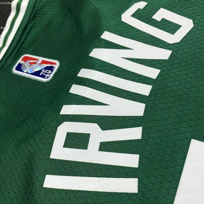 Camisa masculina Kyrie Irving Green Team – Edição de 75º aniversário