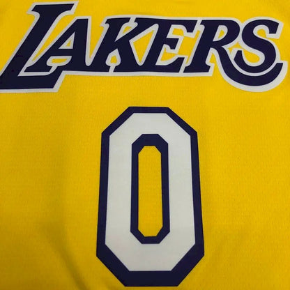 Camisa Masculina Kyle Kuzma Amarela Versão Jogador – Edição Clássica Retro