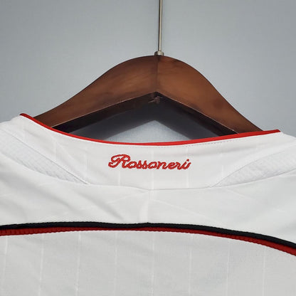 Camisa reserva de mangas compridas retrô do AC Milan 2006/07