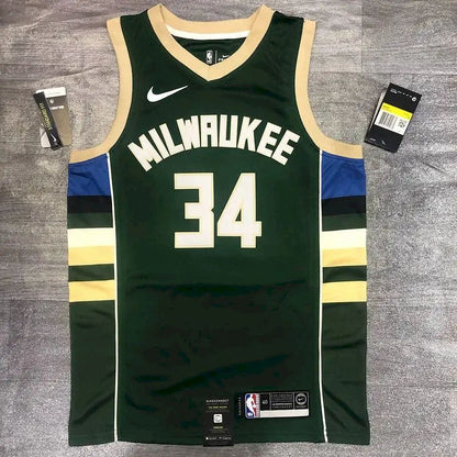Camisa Swingman Verde Giannis Antetokounmpo Masculina 2020-21 – Edição Ícone