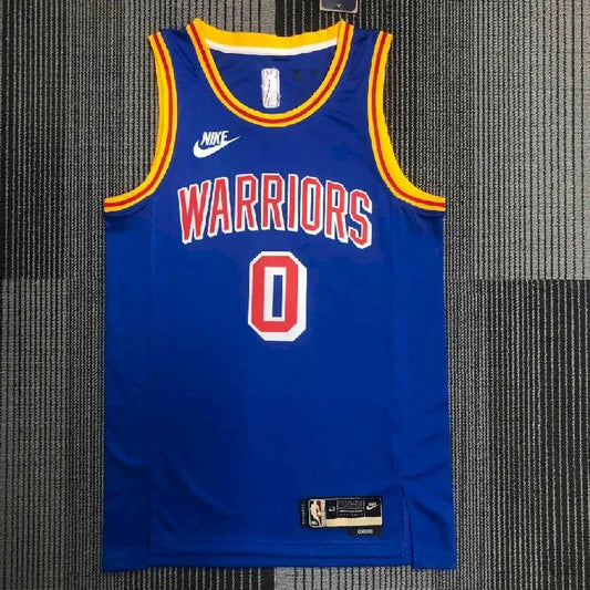 Camisa masculina Gary Payton II azul retrô da equipe – edição de 75º aniversário