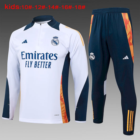 Suéter e calça infantil com zíper médio Real Madrid 2024/25 815