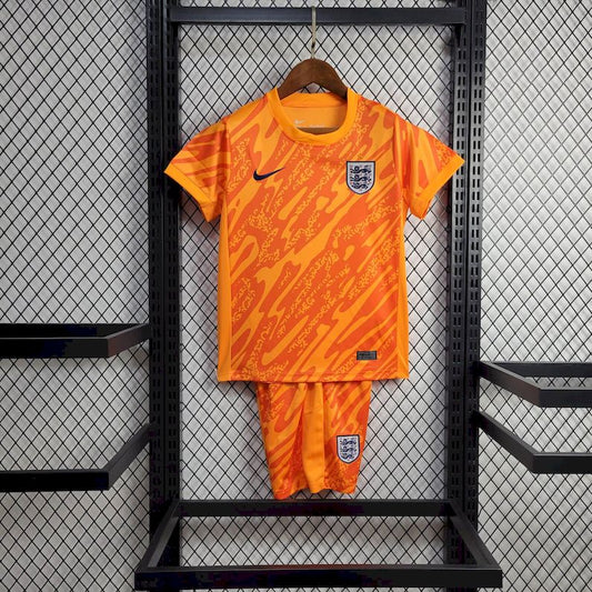 Camisa de goleiro infantil da Inglaterra para a Eurocopa 2024/25