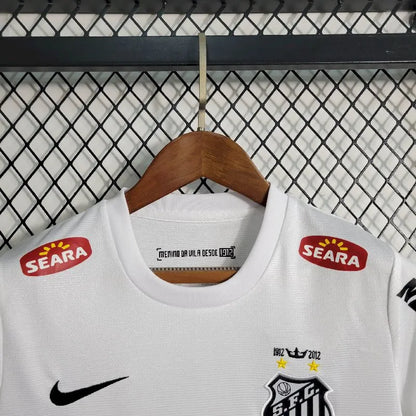 Camisa e shorts retrô infantil Santos 2011/12