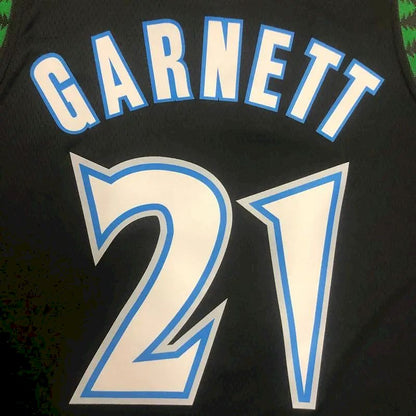 Camisa preta masculina Kevin Garnett Swingman – Edição Clássica
