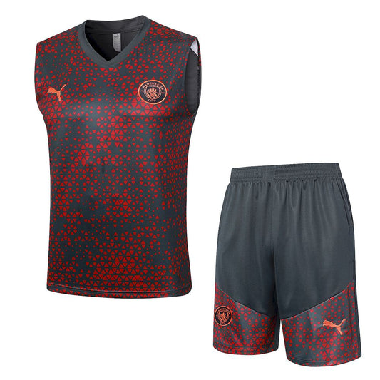 Camiseta regata e short adulto Manchester City 2023/24 815