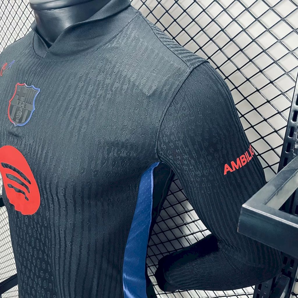 Camisa Barcelona II 2024/25 de manga comprida, versão jogador