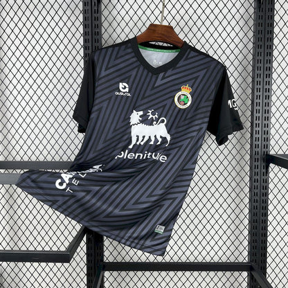 Camisa de goleiro preta do Racing de Santander 2024/25
