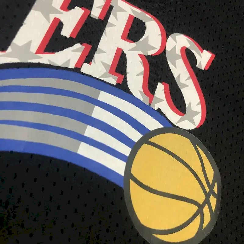 Camisa preta masculina Allen Iverson Player – Edição retrô