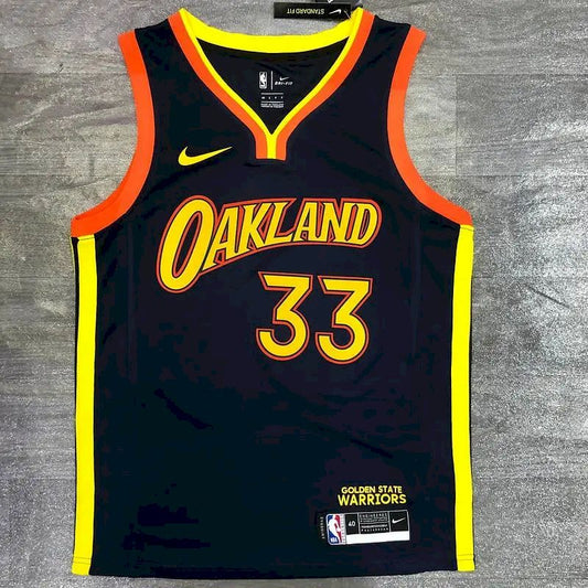 Men’s James Wiseman 2020-21 Navy Swingman Jersey – City Edition