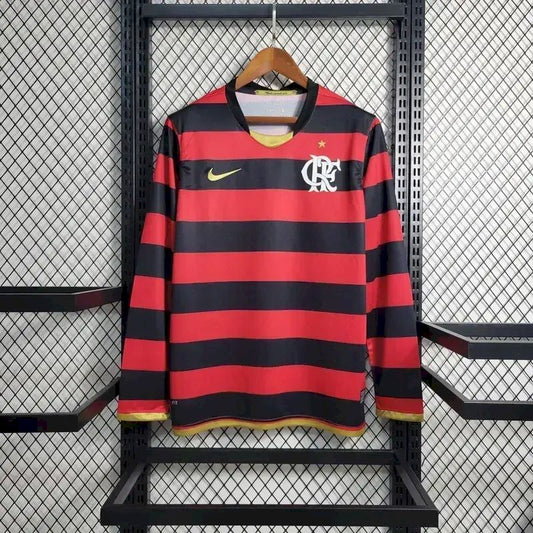 Camisa retrô manga longa Flamengo 2009 Home