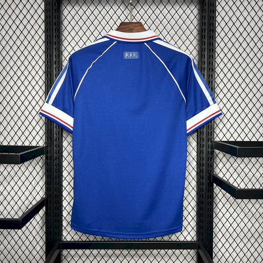 Camisa retrô da França para a Copa do Mundo de 1998