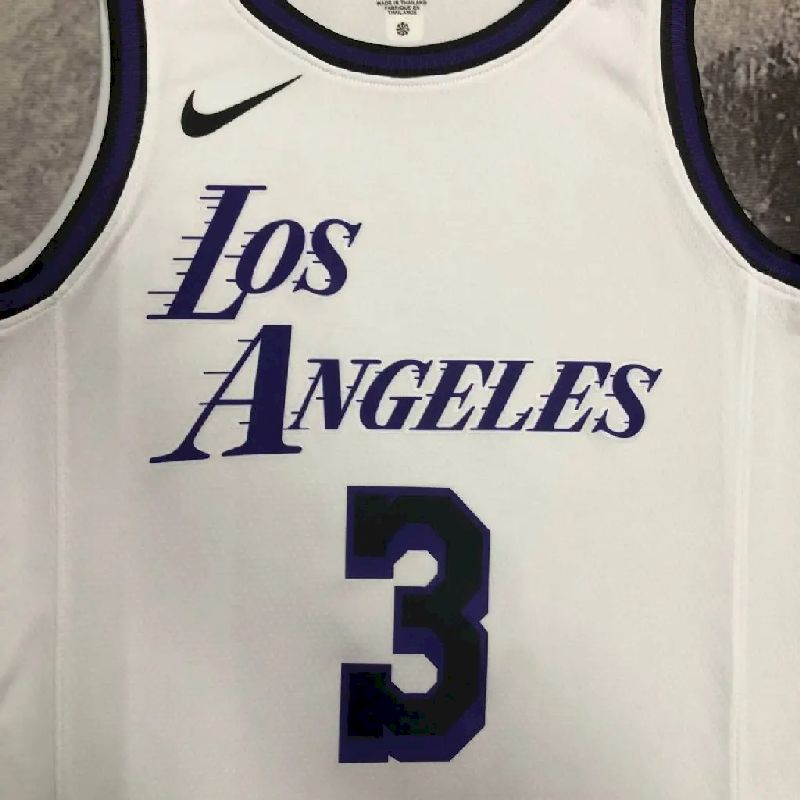 Camisa branca masculina Anthony Davis Team – Edição City