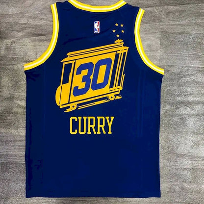 Stephen Curry Men’s Blue Player Version Jersey – Classic Edition