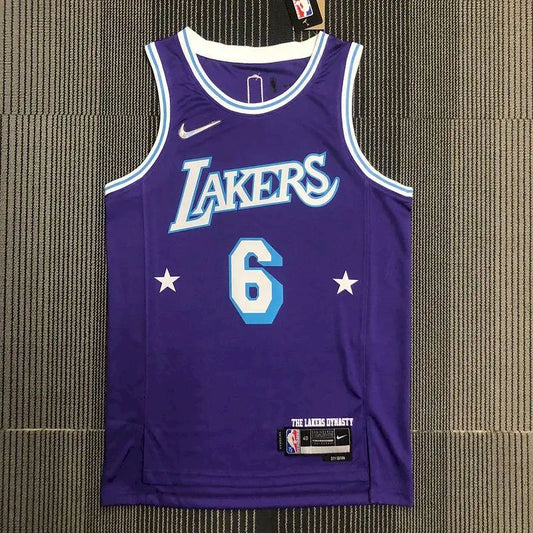 Men’s LeBron James Purple Team Jersey – 75th Anniversary City Edition