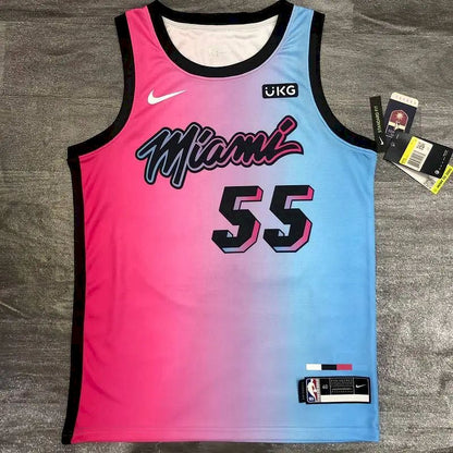 Camisa masculina Duncan Robinson 2020-21 rosa Swingman versão jogador – edição City