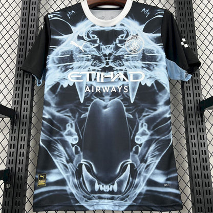 Camisa Manchester City 2025/26 preta e azul versão conceito