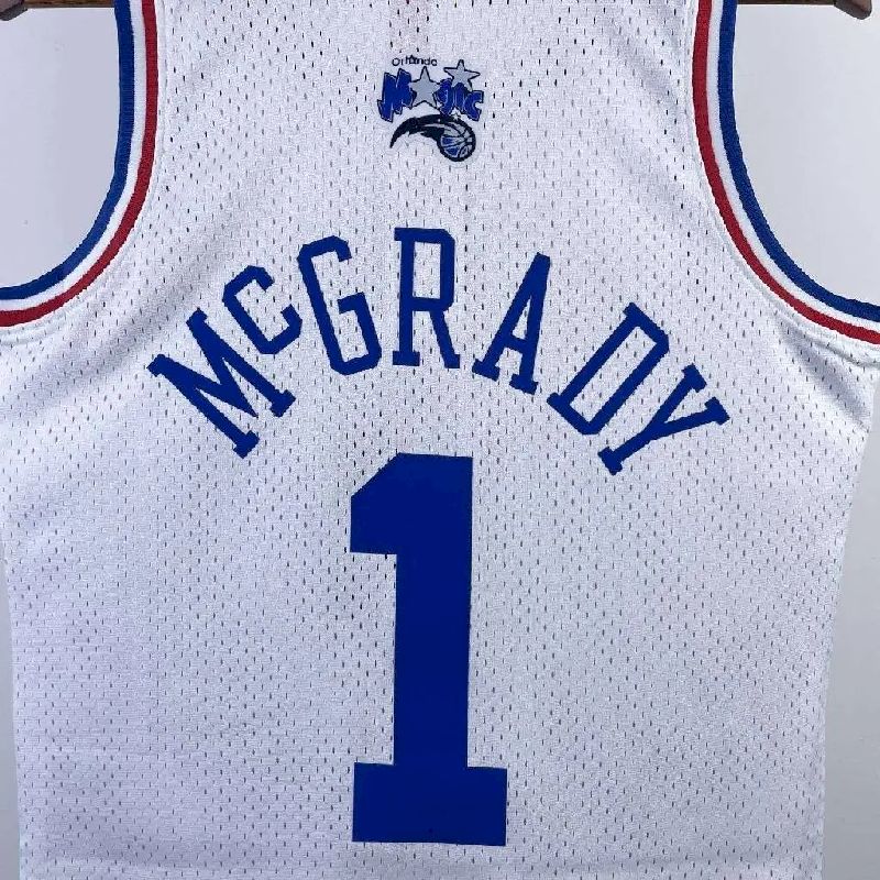 Camisa masculina Tracy McGrady All Star branca retrô de 2003