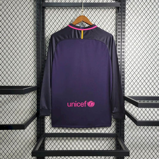 Barcelona 2016/17 Away Long Sleeves Retro Jersey