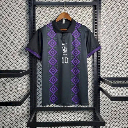 Men's Brazil 2023/24 Black Polo