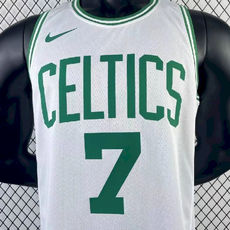 Men’s Jaylen Brown White Team Jersey