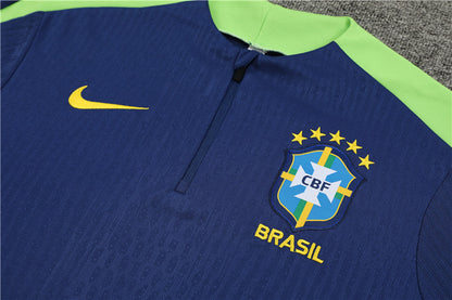 Suéter adulto com zíper e calça Brasil 2024/25 14001