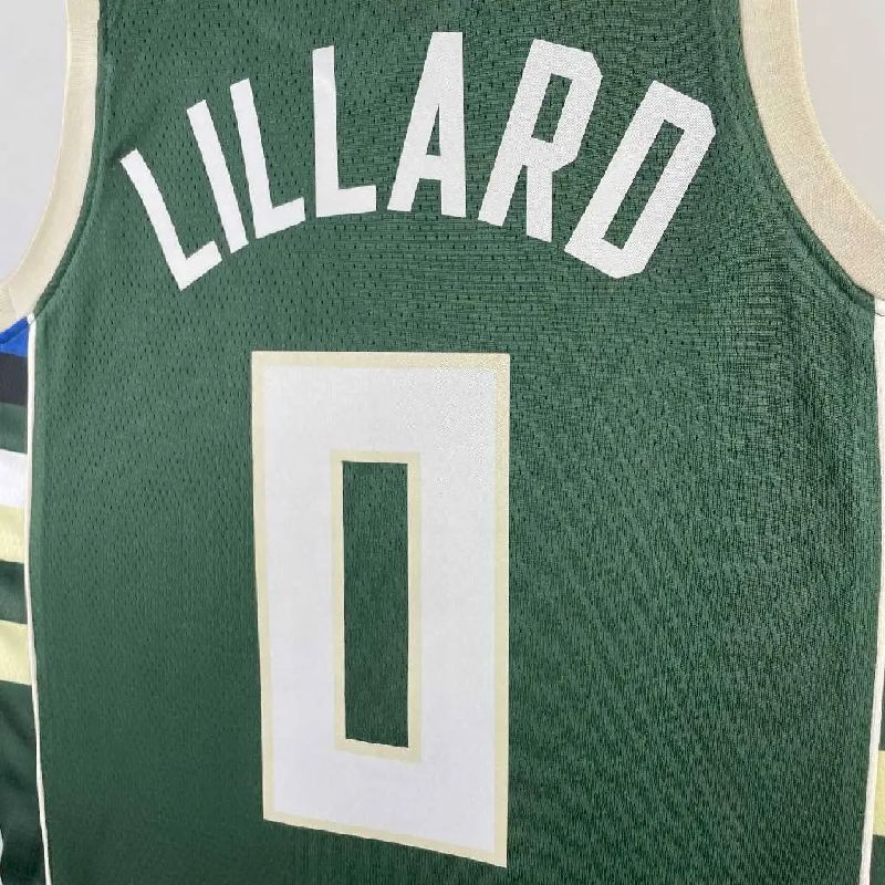 Camisa Masculina Damian Lillard Green Away 2023